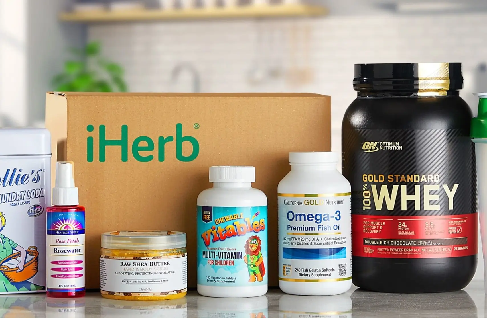 iHerb(アイハーブ)で配送される商品例のイメージ画像